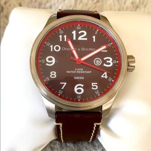 Dooney & Bourke Dr Brown Leather Watch